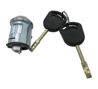 cylindre serrure voiture 98VB3695AB Compatible avec Ford pour Escort 1.4 1.6 1.8 1990-2000 pour Fiesta 1.0 1983-2020 Kit de réparation de verrouillage d'allumage de colonne de direction 2 clés