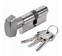 tesa Cylindre T5C nickelé à bouton 80 mm (40+40) – MV3 variure 78565B – 503B4040NKA