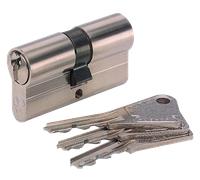 Cylindre V5 7101 VACHETTE Laiton nickelé varié 35x35 mm + 3 clés - 17155000