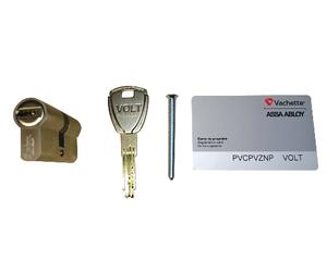 Cylindre VACHETTE Euro VOLT - Avec 3 clés réversibles + carte de propriété