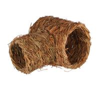 Kerbl Pet Tube d'herbe en 2 Parties, abri pour Petits Animaux, Ø 18cmx24cm + Ø 24cmx30cm, Herbe, rongeurs, sans Fil ni Plastique