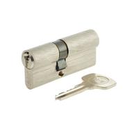 Yale Cylindre de Serrure pour Porte Extérieure/Entrée, 5 Goupilles, 3 Clés, Nickelé, Laiton, Nickelé, 30 x 40 mm