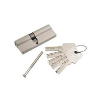 Cylindres de Serrure, Toutes Tailles 70 80 90 100 Cylindre de Serrure de Porte Double Boutons Ouverts Serrure Cylindres Chambre Cylindre 5 Pièces Clé Porte Baril (75(32.5-42.5))