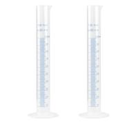 Cylindres Gradués en Plastique, Eprouvette de Mesure, Eprouvette Graduée Professionnel, Pour bricolage et laboratoires scientifiques, les outils de mesure du liquide 100ml, 2 pc
