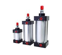 Cylindres pneumatiques à air standard SC 32/40/50/63 mm à double jeu 50/75/100/125/150/175/200/250/300/350 TRAD(Stroke 125mm,SC32 (Bore 32mm))