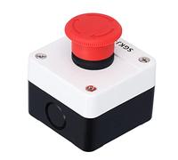 Cyllde Grand Bouton d'urgence Rouge, Interrupteur à Bouton d'urgence, Modèle SGKJ-1N, Compact et Léger, Adapté Au Contrôle des Démarreurs électromagnétiques