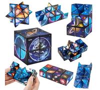 Cylora Cube Magique Étoilé 2 en 1, Cube d'Infinité 3D, Jouet Anti-Stress et Éducatif, Idéal comme Cadeau pour Enfants et Adultes