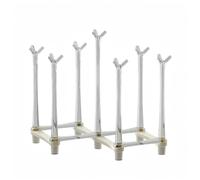 Cylora Égouttoir Extensible et Pliable, séche biberon bébé, Support de séchage à l’Envers pour biberons, Verres et Accessoires puériculture, Base antidérapante, adapté à la Maison, Voyages et Camping