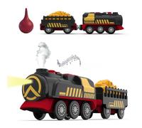 Cylora Locomotive à Pile Vapeur -Locomotive avec Lumière, Sons et Plus avec Effet Vapeur- Train Jouet Enfant 3 Ans- Compatible Circuits Bois Thomas, Brio