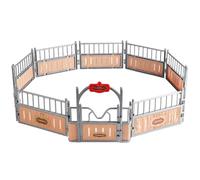 Cylosyn Ensemble de Jeu Stable pour Chevaux, Grange à Jouets pour Chevaux avec Porte ouvrante, Ensemble de Jeu Animal créatif Imaginaire pour Enfants, garçons et Filles