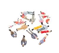 Cylosyn Figurines peintes à l'échelle G 1:25, 20 pièces, pour Chemin de Fer | Passagers debout miniatures pour les aménagements de trains, les scènes de parcs, les rues, les quais et les expositions