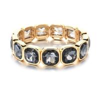 CYLRWSR Bracelet élastique en cristal de verre coloré rose pour femme, 19cm, Pierre, Agate