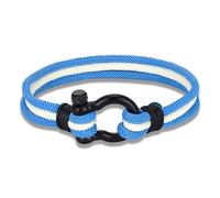 CYLRWSR Bracelet en corde avec drapeau de l'Argentine - Corde jaune multicouche avec fermoir en acier inoxydable, unisexe, accessoires patriotiques, 19cm, Pierre, Agate
