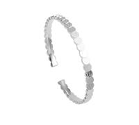 CYLRWSR Bracelet jonc à motif d'écailles de poisson irrégulières, design de niche coréenne, bracelet ouvert de luxe minimaliste pour femme
