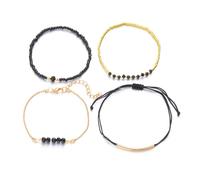 CYLRWSR Ensemble de bracelets en perles de riz de style bohème pour femme - Multicouche empilés - Pour fête, quotidien