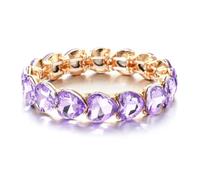 CYLRWSR Ensemble de bracelets réglables multicolores en émail et strass pour homme et femme, 19cm, Pierre, Agate