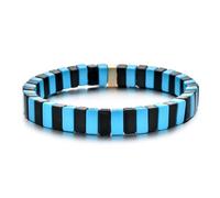 CYLRWSR Ensemble de bracelets réglables multicolores en émail et strass pour homme et femme, 19cm, Pierre, Agate