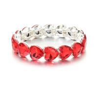 CYLRWSR Ensemble de bracelets réglables multicolores en émail et strass pour homme et femme, 19cm, Pierre, Agate