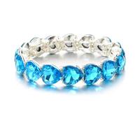 CYLRWSR Ensemble de bracelets réglables multicolores en émail et strass pour homme et femme, 19cm, Pierre, Agate