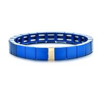 CYLRWSR Ensemble de bracelets réglables multicolores en émail et strass pour homme et femme, 19cm, Pierre, Agate
