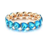 CYLRWSR Ensemble de bracelets réglables multicolores en émail et strass pour homme et femme, 19cm, Pierre, Agate