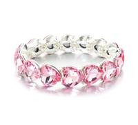 CYLRWSR Ensemble de bracelets réglables multicolores en émail et strass pour homme et femme, 19cm, Pierre, Agate