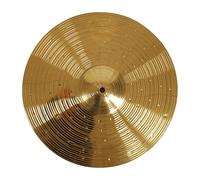 Cymbale Crash de 35,5 cm pour batterie de 35,5 cm, cymbale en acier inoxydable doré, finition lisse, ton clair, montage facile, convient à tous les niveaux