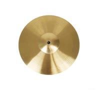 Cymbale en Laiton pour 8 10 12 14 16 Pouces Percussion pour splash Crash Hi-Hat Sonore Dorée pour accessoire Musique(14inch)