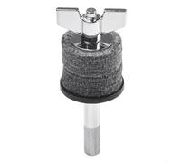 Cymbale en métal pour Stacker pour double couche pour embrayage Hi Hat - Compatible avec les accessoires de batterie jazz, les pièces de percussion et le support de cymbale (argent/noir)