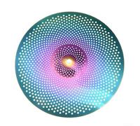 Cymbale silencieuse colorée de 35,6 cm fabriquée en alliage pour une pratique de batterie à faible volume, idéale pour les sessions tard dans la nuit sans déranger les autres avec une réponse de jeu