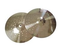 Cymbales De Batterie Surface Polie Par Couleur Dor De Cymbale De Chapeau De Salut De 14 Pouces 35 Cm Pour Des Batteurs