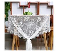 CYMMIYT Nappe en Dentelle Rustic Wedding White Vintage Embroidered Reception Table Cloth Decor Party Tablecloth(36x300cm)