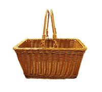 CYMMIYT Panier Plante Paniers à Pain en Osier avec poignée, Panier de Courses Domestique, Pique-Nique tissé, paniers Fleurs Mariage for Filles(A)