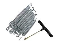 CYMMIYT Ressorts de lit de Saut, Tambour de Taille, Accessoires de Rechange for Trampoline extérieur, Arc à Ressort, 5 pièces