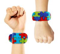 CYMNER Lot de 2 bracelets sensoriels lestés pour enfants, entrée de pression profonde pour SPD/ADHD/autisme, bracelets lestés pour développer la force et la stabilité, jouets sensoriels pour enfants
