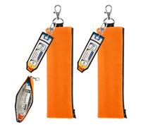 CYMNER Lot de 2 petits sacs isothermes Epipen pour médicaments, petit mini sac isotherme, très visible et accrocheur en cas d'urgence, rouge/violet/orange, orange, Pratique :