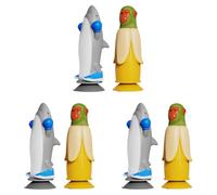 Cymwer Banana Monkey vs Flipping - Jeu de défi Italien Brainrot Flip, 3 Figurines créatures animées, Cadeaux d'anniversaire, décorations de fête Amusantes