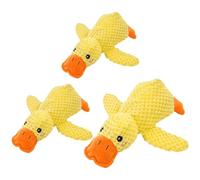 Cymwer Canard apaisant Paw Love, Jouets pour Chien avec Son de caquet, Peluche en Forme d'animaux masticables et Coussin de Relaxation pour Chien d'intérieur - Lot de 3 pièces