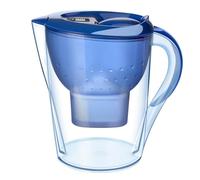 Cymwer Carafe filtrante à affichage numérique Réduit le calcaire et les impuretés Système de filtration en 4 étapes Pichet filtrant à eau de 3,5 L pour une eau potable au goût propre