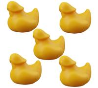 Cymwer Conversation Starter Gift Funny Prank Duck Figurine Unique | Gift Mini Desk Car Dashboard Decor PLA Yellow Duck Office Conversation Starter (5PCS)