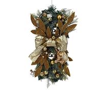 Cymwer - de noël exquise en rotin, Guirlande Festive réutilisable, Breloques, Ornements de Joyeux noël, décoration Suspendue pour la Maison
