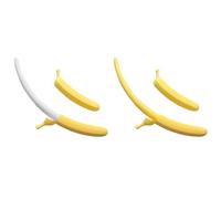 Cymwer Épées de Banane imprimées en 3D, Jouet réduisant Le Stress, épées rétractables en Forme de Banane pour garçons et Filles, Jaune et Blanc,-MIX-2PCS