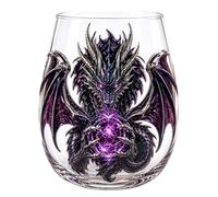 Cymwer Fantasy Crystal Ball Whisky (whisky) Glass Dragon-Sculpted Drinkware(Style