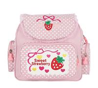 Cymwer Kawaii sac pour enfants mignon fraise broderie Mochila points multi-poches en Nylon mode collège pour les filles