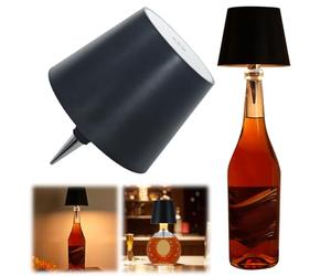 Cymwer Lampe de bouteille sans fil 2024, nouvelle lampe de bouteille d'eau 3 couleurs avec gradation continue, lumière tactile rechargeable, lampe de table d'extérieur rechargeable, barre lu