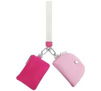 Cymwer Mini Portefeuille à Fermeture éclair Autour du Poignet, Double Pochette, Porte-clés Amovible, Multifonction, étanche pour Voyage (C)