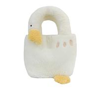 Cymwer mode Simple Portable automne hiver mignon grand sac à bandoulière en oie blanche doux en peluche dessin animé sacs à main pour les vacances du w nd