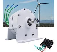 CYMYYDS Alternateur Permanent Triphasé 2000W, Générateur De Moteur électrique à Aimant Permanent sans Engrenage 12V 24V 48V, éolienne à Générateur De Couple,48V