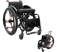CYMYYDS Fauteuil Roulant Pliable Autopropulsé Seat38cm