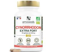 Cynorrhodon BIO | Hautement Dosé : 15 000mg / jour (10:1) | Confort Articulaire, Immunité | 90 gélules de 500mg | Riche en Vitamine C | Qualité Supérieure